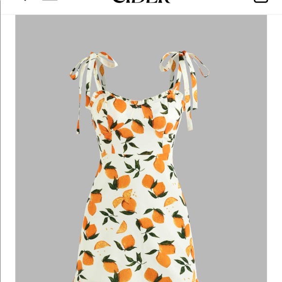 cider Dresses & Skirts - NWOT Lemon Print Mini Dress by Cider, medium
